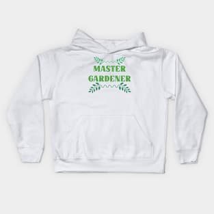 Master Gardener - Funny Garden Gardening Title Kids Hoodie